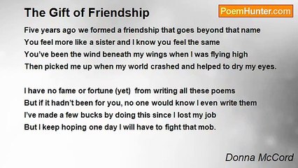 Donna McCord - The Gift of Friendship