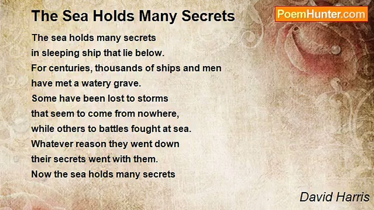 David Harris - The Sea Holds Many Secrets