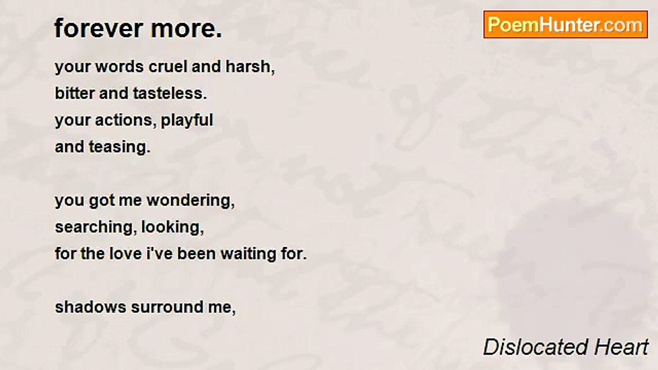 Dislocated Heart - forever more.