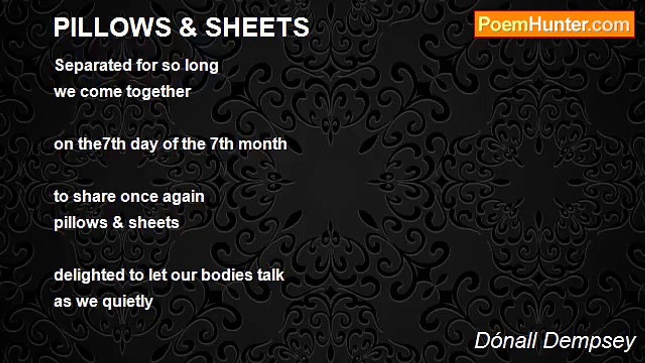 Dónall Dempsey - PILLOWS & SHEETS