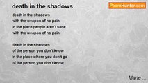 Marie ... - death in the shadows