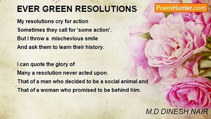 M.D DINESH NAIR - EVER GREEN RESOLUTIONS