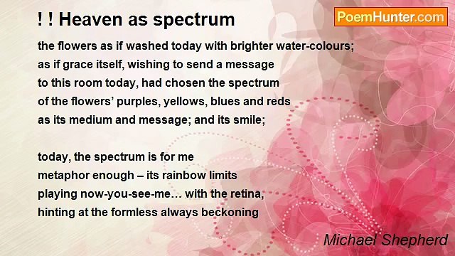 Michael Shepherd - ! ! Heaven as spectrum