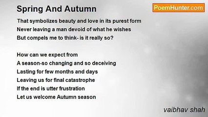 vaibhav shah - Spring And Autumn