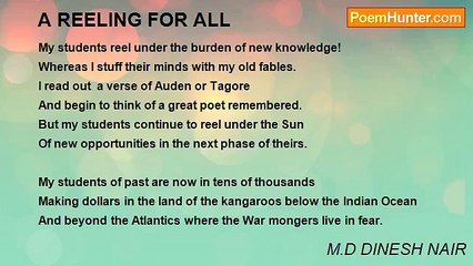 M.D DINESH NAIR - A REELING FOR ALL
