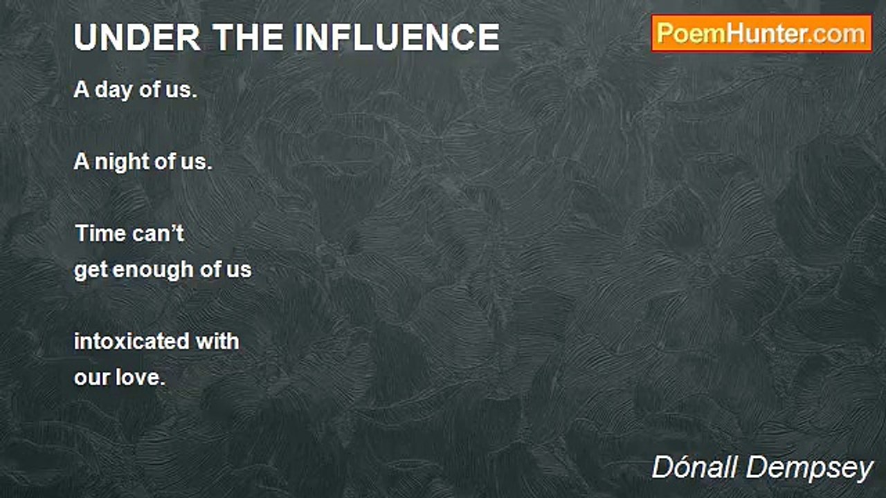 Dónall Dempsey - UNDER THE INFLUENCE