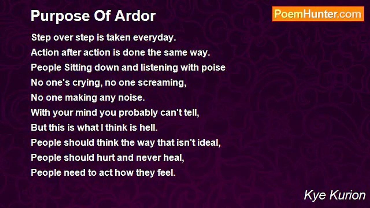 Kye Kurion - Purpose Of Ardor