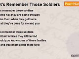 norman hale - Let's Remember Those Soldiers