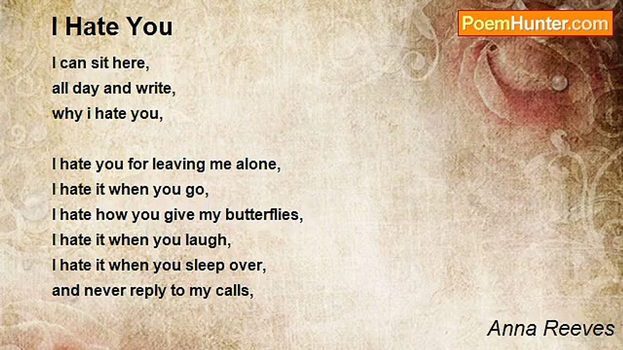Anna Reeves - I Hate You