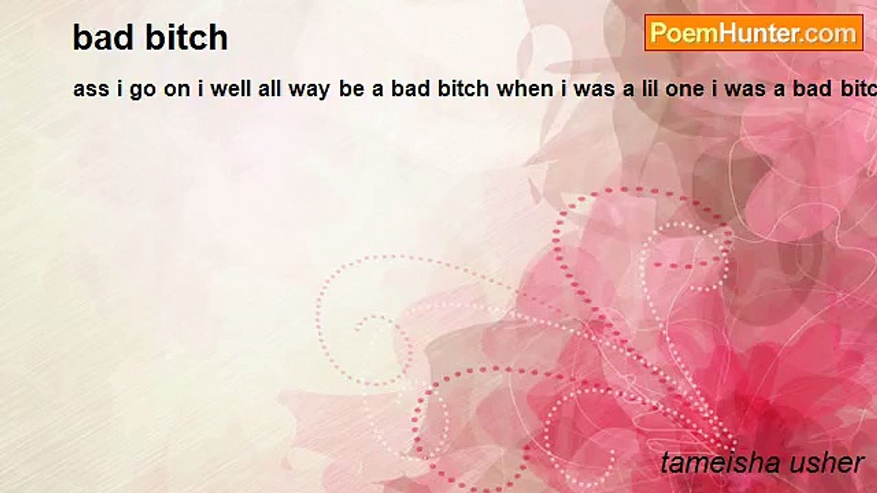 tameisha usher - bad bitch
