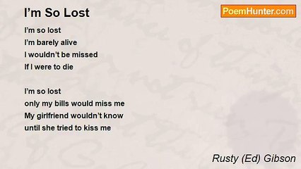 Rusty (Ed) Gibson - I’m So Lost
