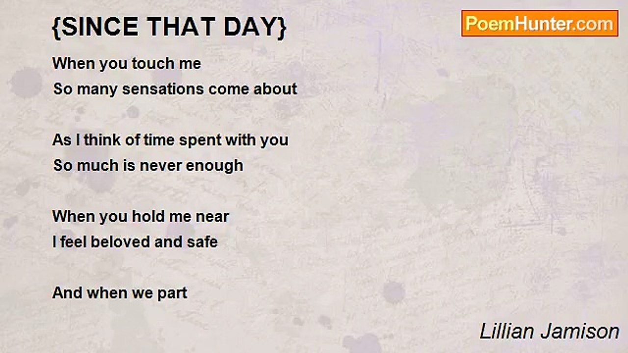 Lillian Jamison - {SINCE THAT DAY}