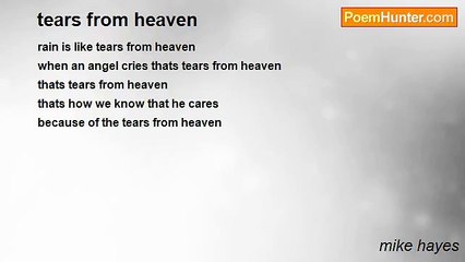 mike hayes - tears from heaven