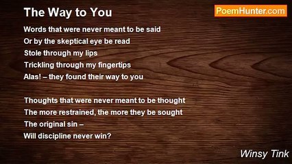 Winsy Tink - The Way to You
