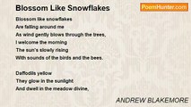 ANDREW BLAKEMORE - Blossom Like Snowflakes