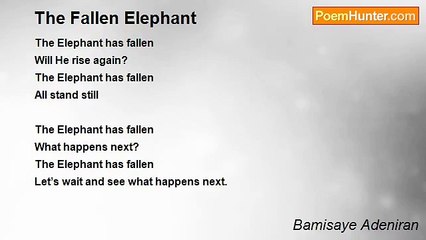 Bamisaye Adeniran - The Fallen Elephant
