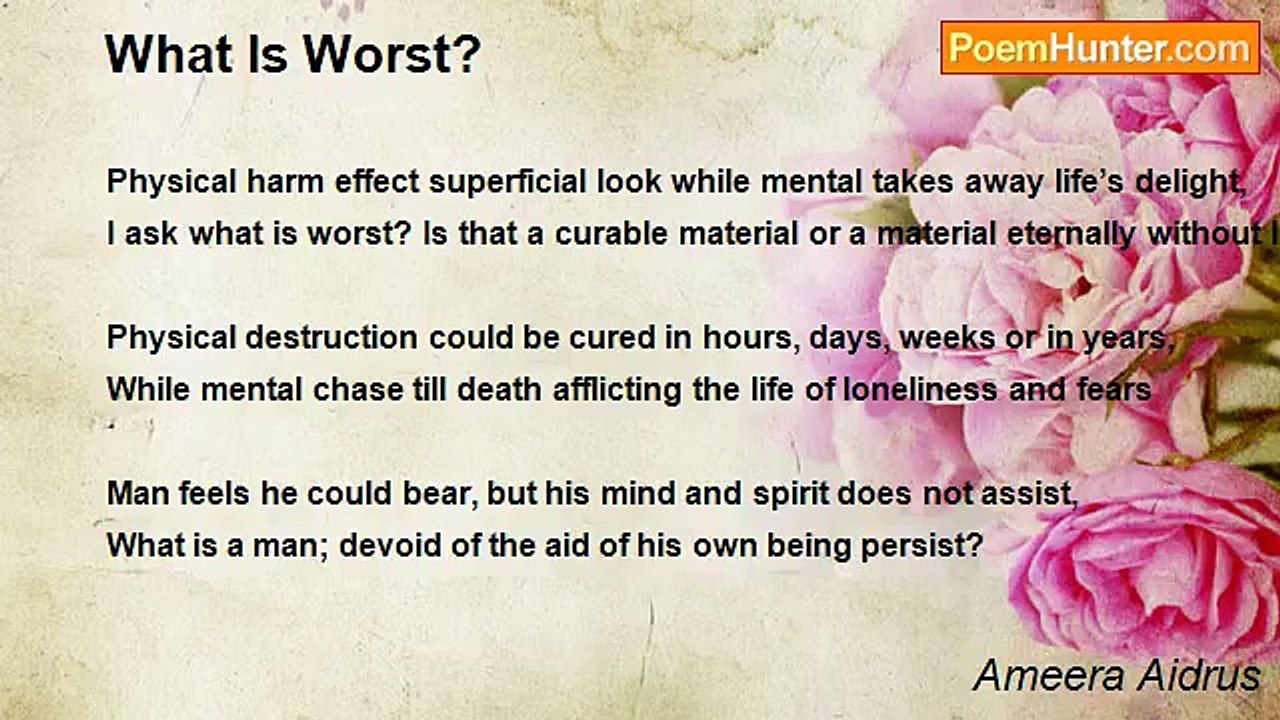 Ameera Aidrus - What Is Worst?