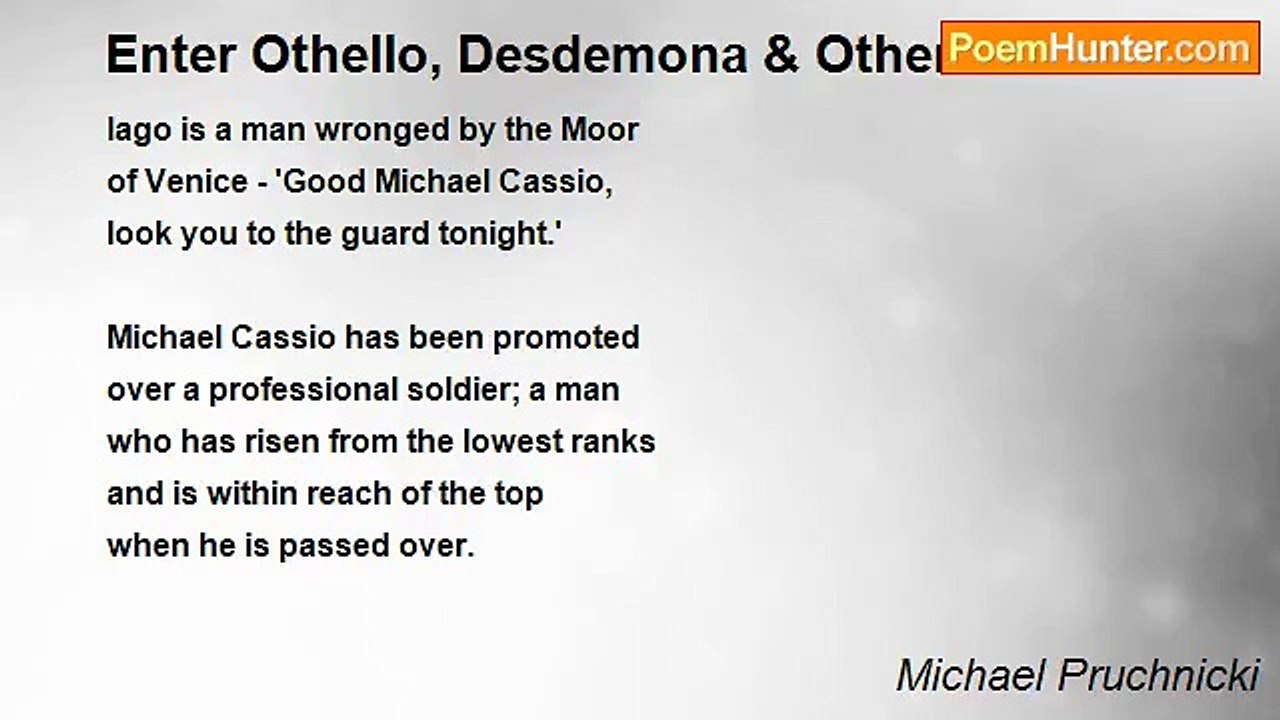 Michael Pruchnicki - Enter Othello, Desdemona & Others