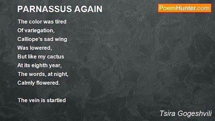 Tsira Gogeshvili - PARNASSUS AGAIN