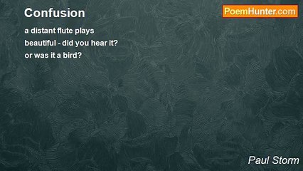 Paul Storm - Confusion