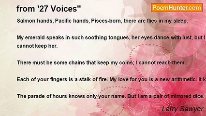 Larry Sawyer - from '27 Voices''