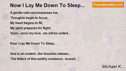 Michael K... - Now I Lay Me Down To Sleep...