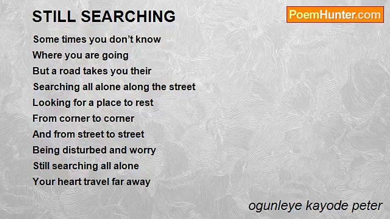 ogunleye kayode peter - STILL SEARCHING