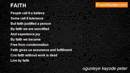 ogunleye kayode peter - FAITH