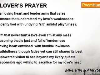 MELVIN BANGGOLLAY - A LOVER'S PRAYER