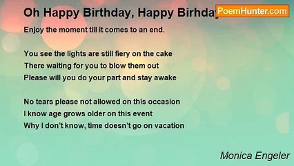 Monica Engeler - Oh Happy Birthday, Happy Birhday