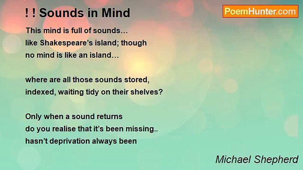 Michael Shepherd - ! ! Sounds in Mind