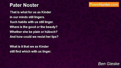 Ben Gieske - Pater Noster