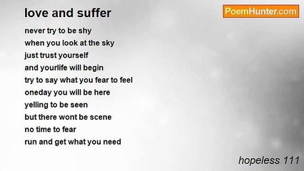 hopeless 111 - love and suffer