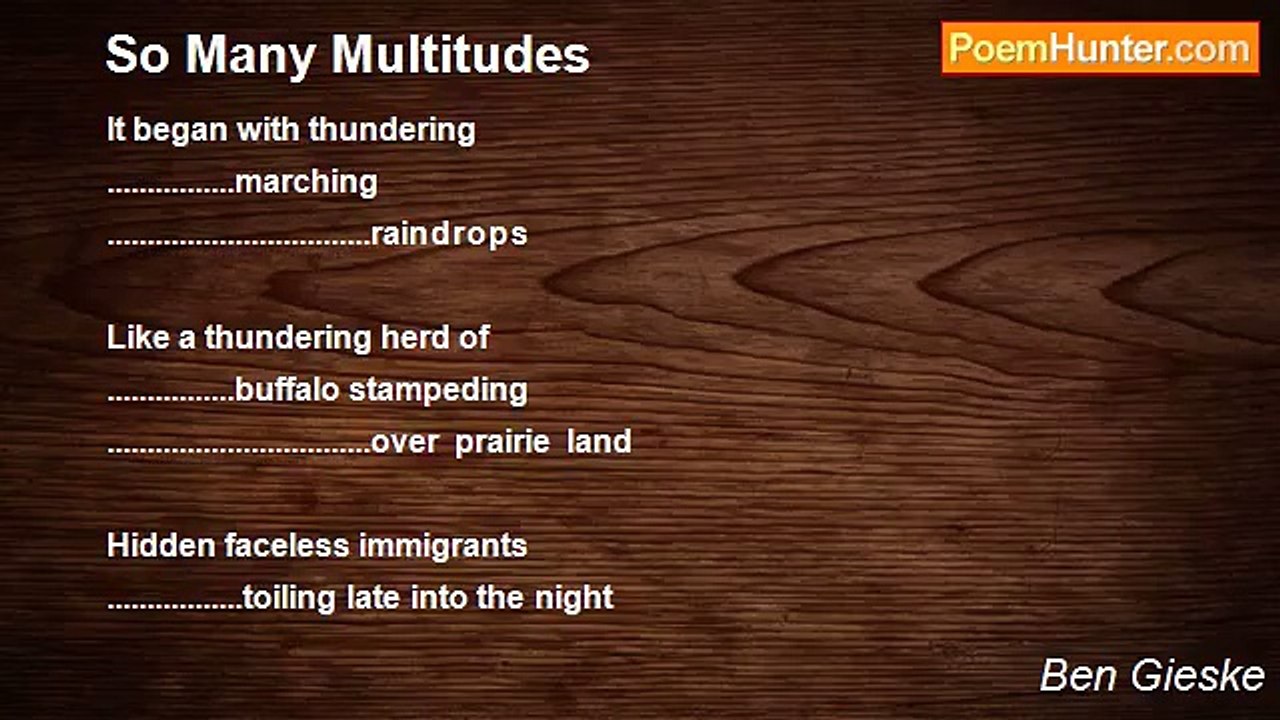 Ben Gieske - So Many Multitudes