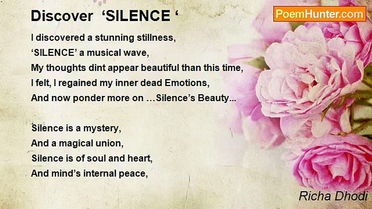 Richa Dhodi - Discover  ‘SILENCE ‘