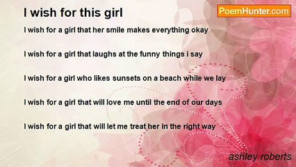 ashley roberts - I wish for this girl