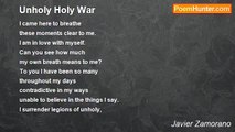 Javier Zamorano - Unholy Holy War