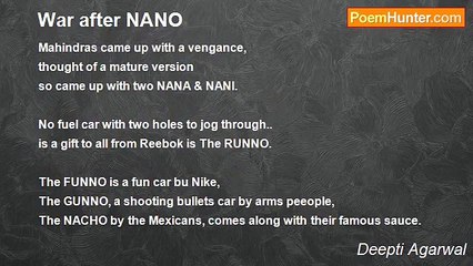 Deepti Agarwal - War after NANO