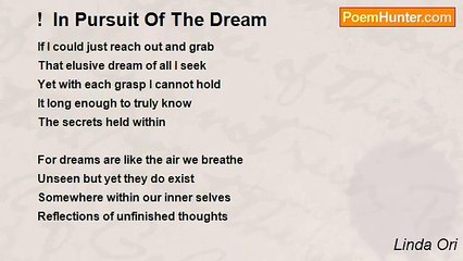 Linda Ori - !  In Pursuit Of The Dream