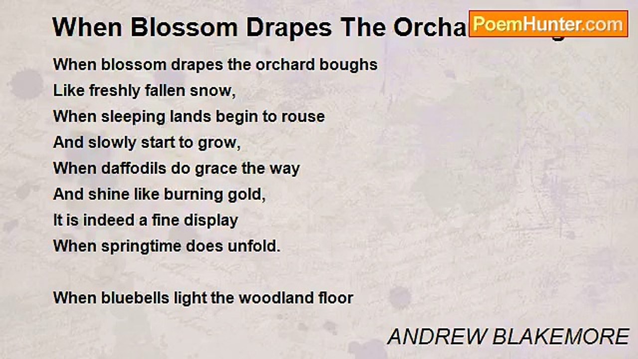 ANDREW BLAKEMORE - When Blossom Drapes The Orch...