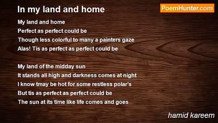 hamid kareem - In my land and home