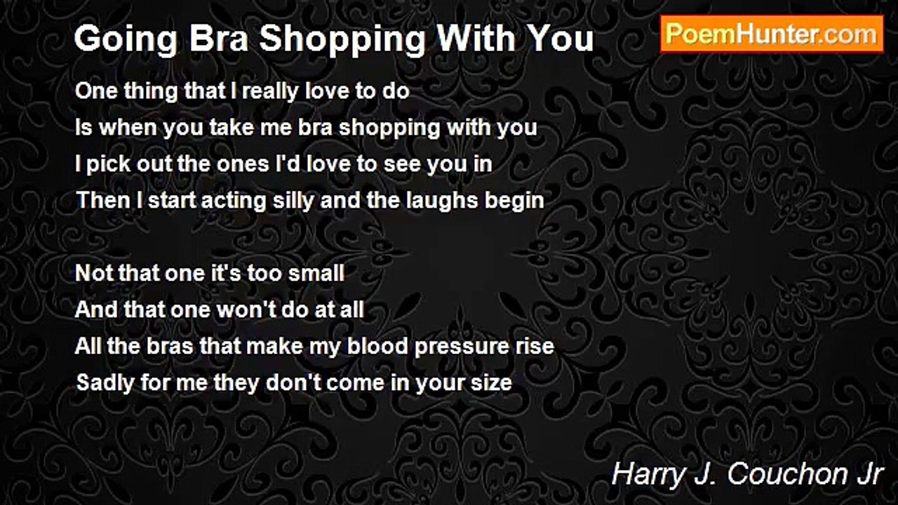 Harry J. Couchon Jr - Going Bra Shopping With You