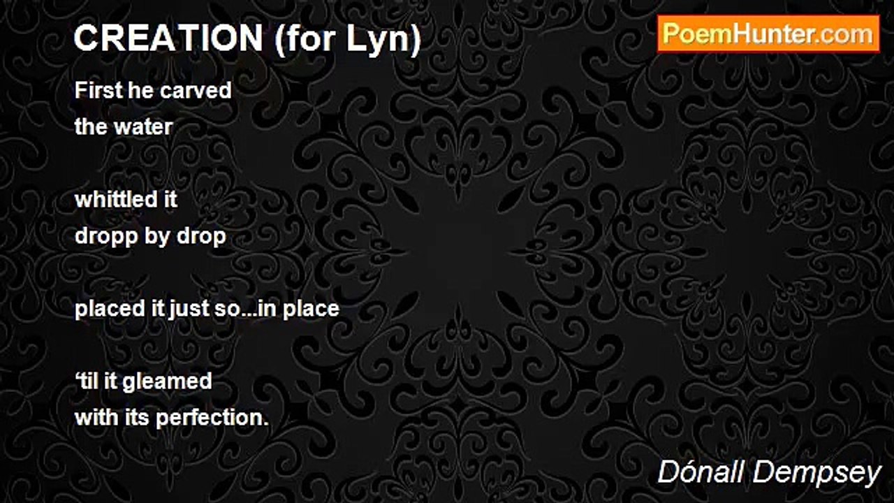 Dónall Dempsey - CREATION (for Lyn)