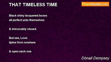 Dónall Dempsey - THAT TIMELESS TIME