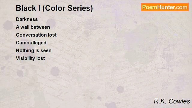R.K. Cowles - Black I (Color Series)