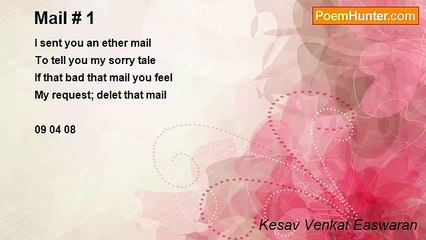 Kesav Venkat Easwaran - Mail # 1