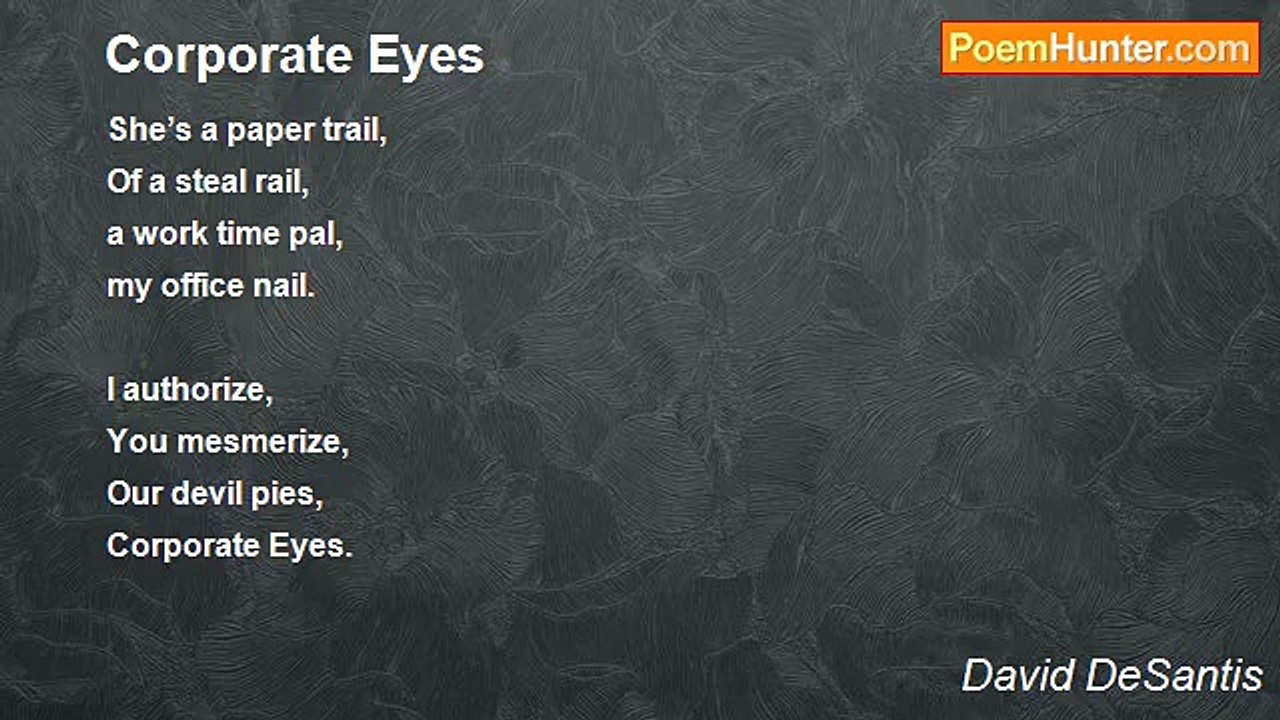 David DeSantis - Corporate Eyes