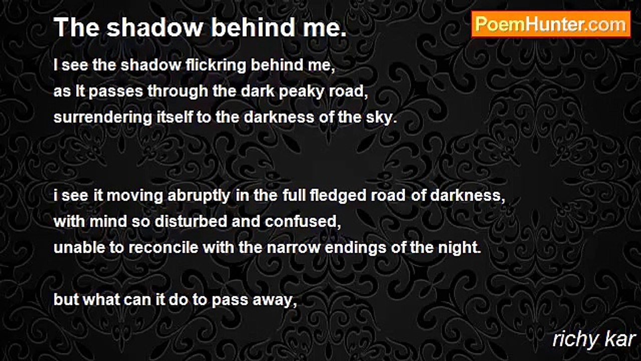richy kar - The shadow behind me.