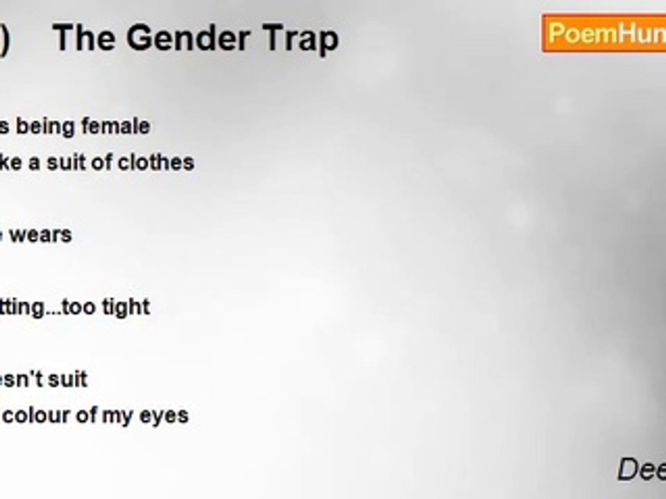 Dee Wright - (())    The Gender Trap