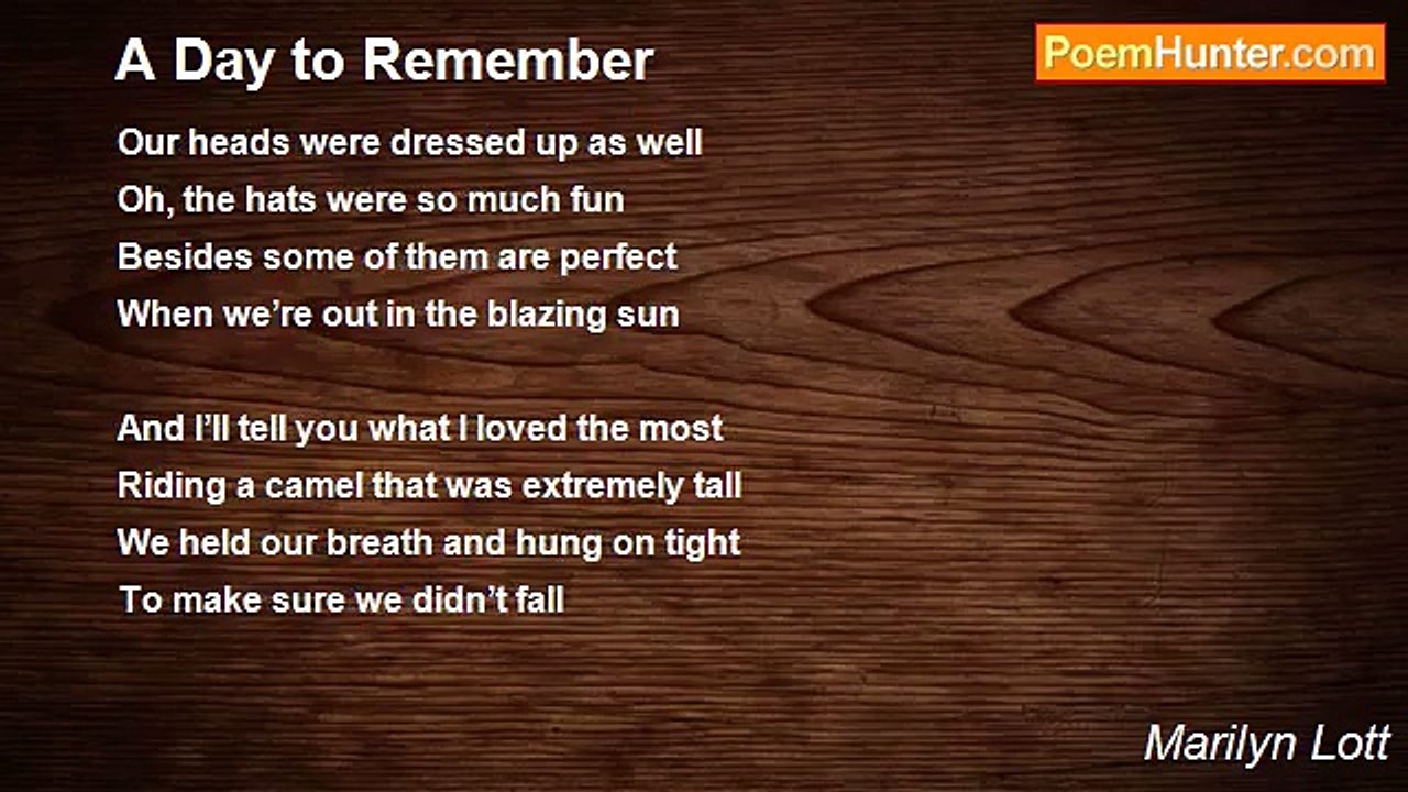 Marilyn Lott - A Day to Remember